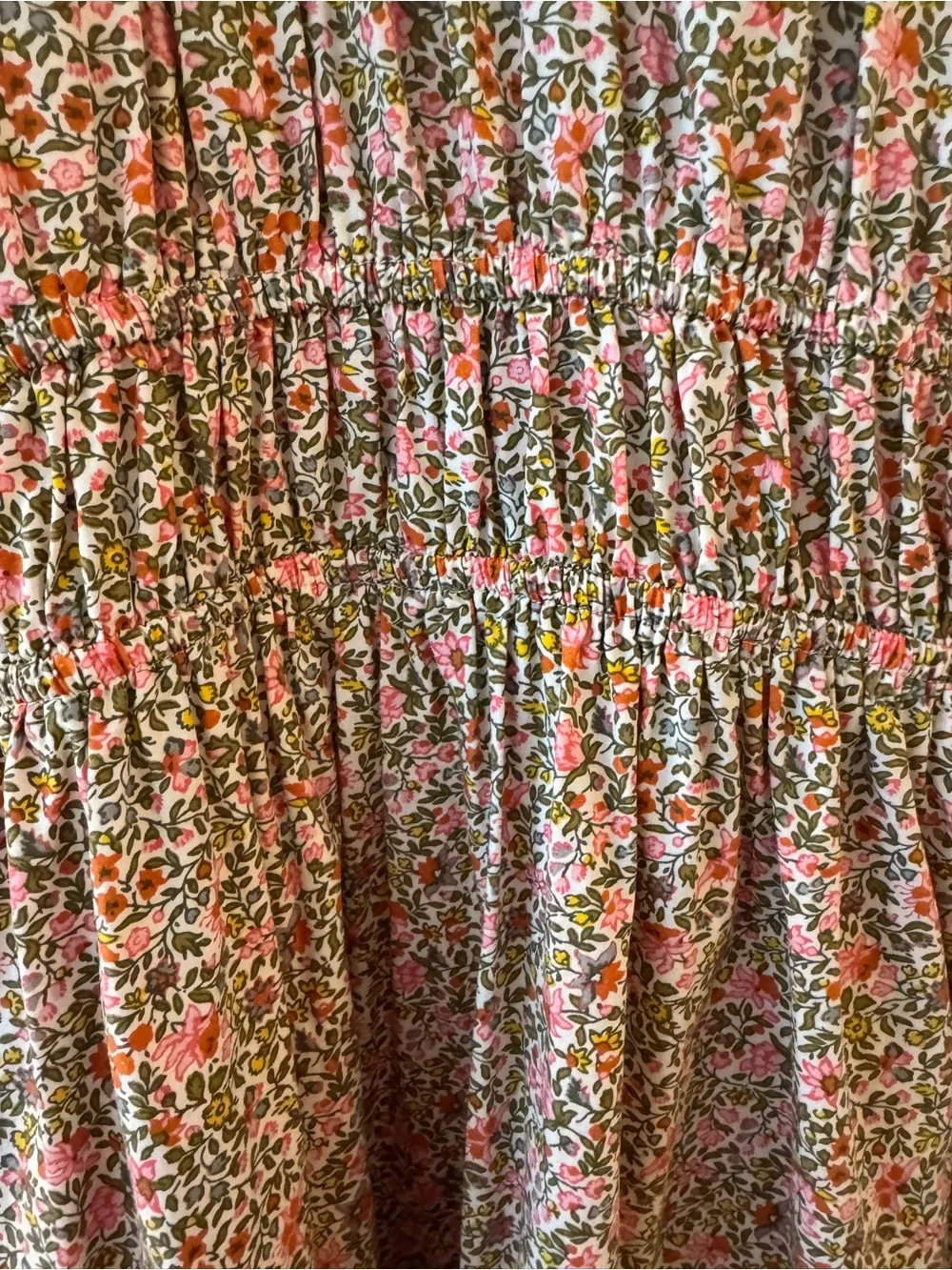J. Crew Cinched-waist Puff-sleeve Dress In Scattered Blooms Size Large